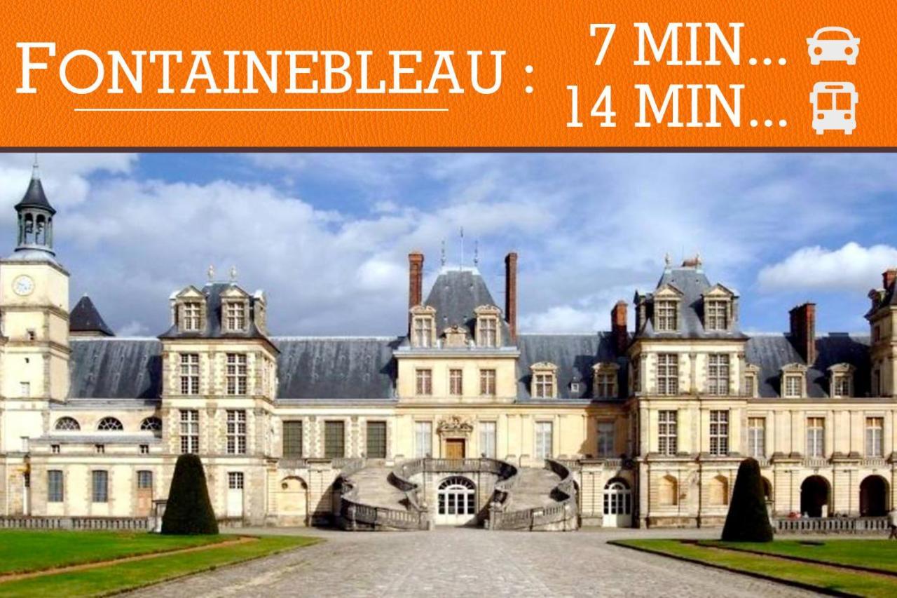 Appartement Duplex Standing 7Min➤Fontainebleau-Insead⎮45Min➤Paris à Veneux-les-Sablons Extérieur photo