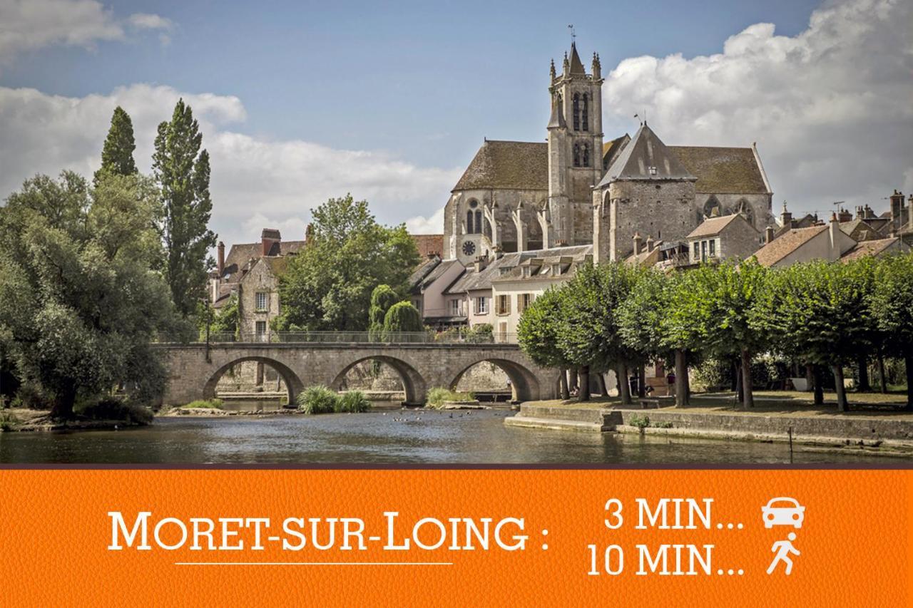 Appartement Duplex Standing 7Min➤Fontainebleau-Insead⎮45Min➤Paris à Veneux-les-Sablons Extérieur photo