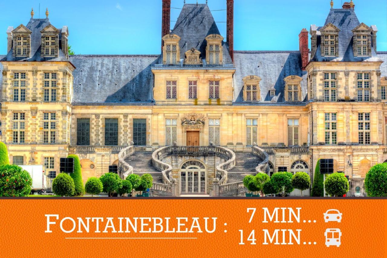 Appartement Duplex Standing 7Min➤Fontainebleau-Insead⎮45Min➤Paris à Veneux-les-Sablons Extérieur photo